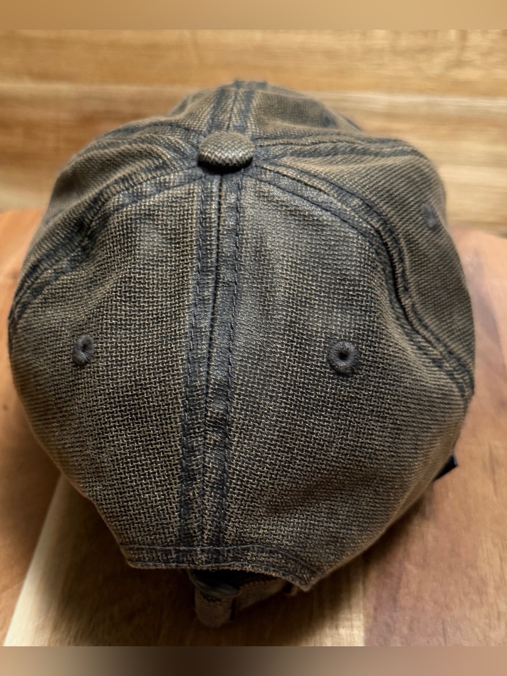 Legacy 92 | Men’s Olive/Khaki Trucker Hat w/Pendleton Round-Up Logo, Adjustable - Picture 6 of 11
